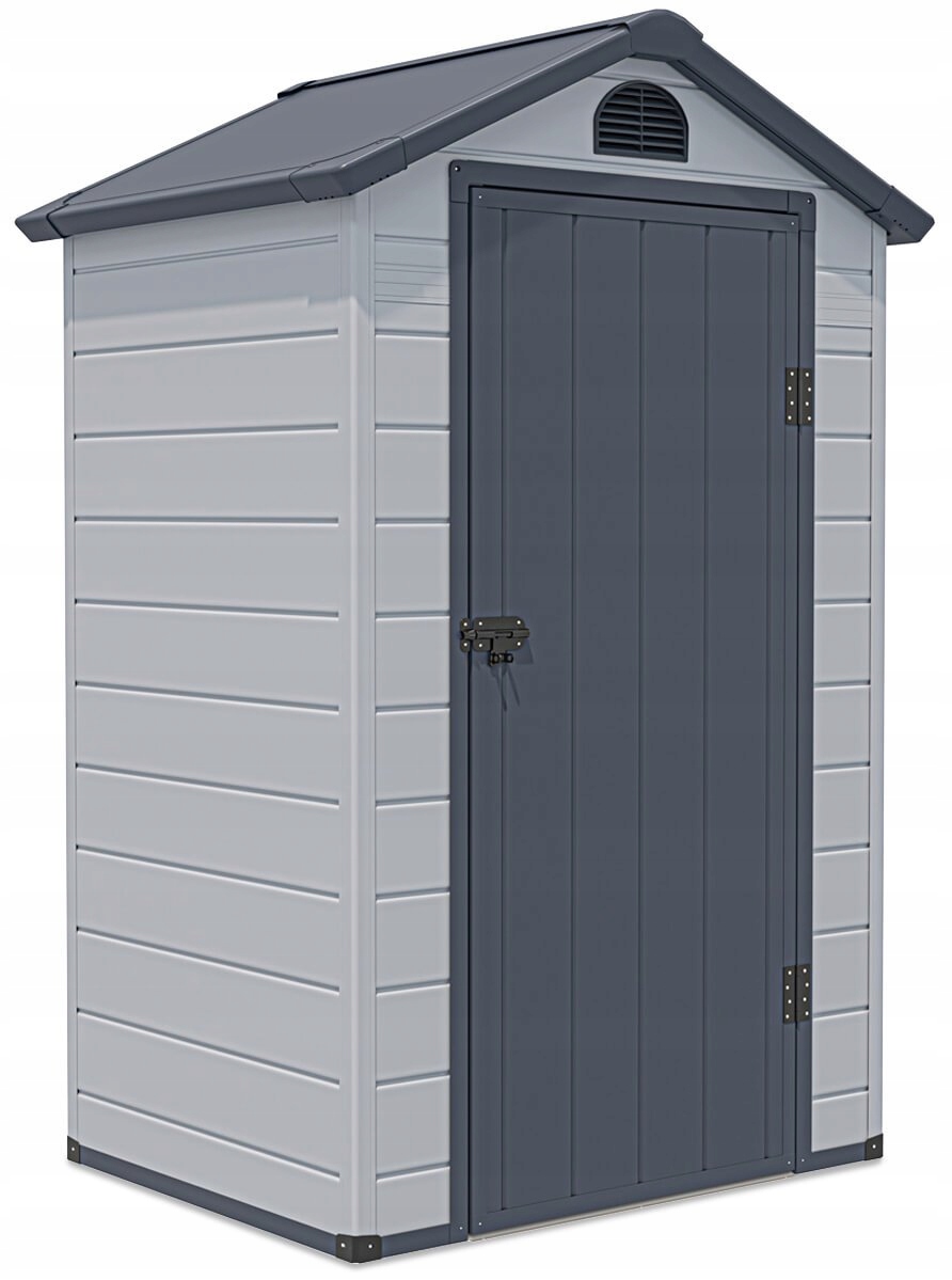DOMEK NARZĘDZIOWY OGRODOWY VERMONT 134x104cm SZOPA SCHOWEK Szary Solidny