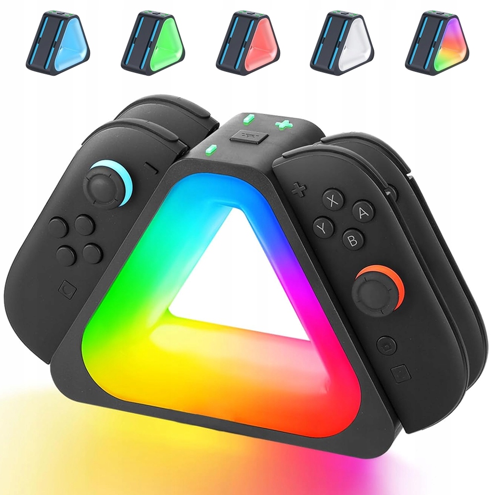 ŁADOWARKA DOCK 4X ŁADOWANIE RGB DO NINTENDO SWITCH 2 JOY-CON 2025