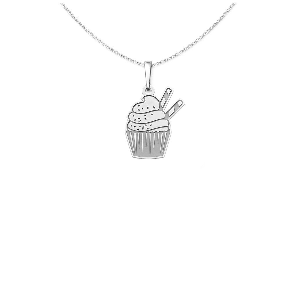 Stříbrný Přívěsek muffin