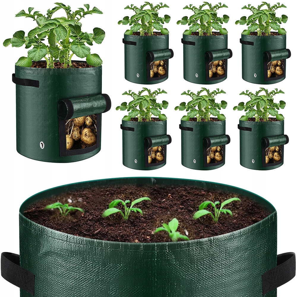 8SZT Worek Torba Do Uprawy Sadzenia Ziemniaków Warzyw Doniczka