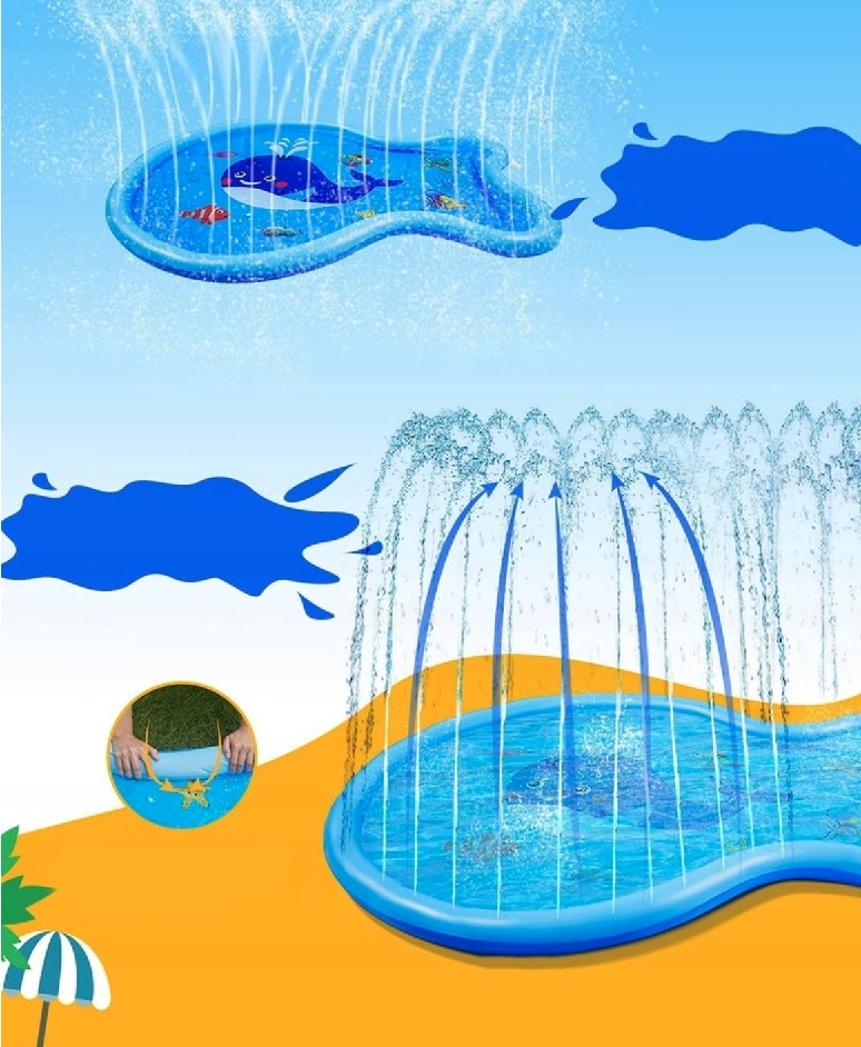 Basen ogrodowy ZRASZAJĄCY MATA WODNA 170cm Kod producenta 9665290206443