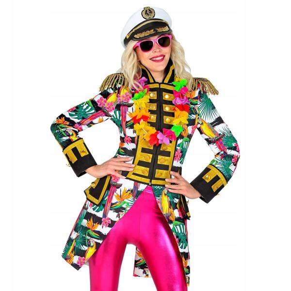 Dámský Barevný Frak Aloha Tropický XXL