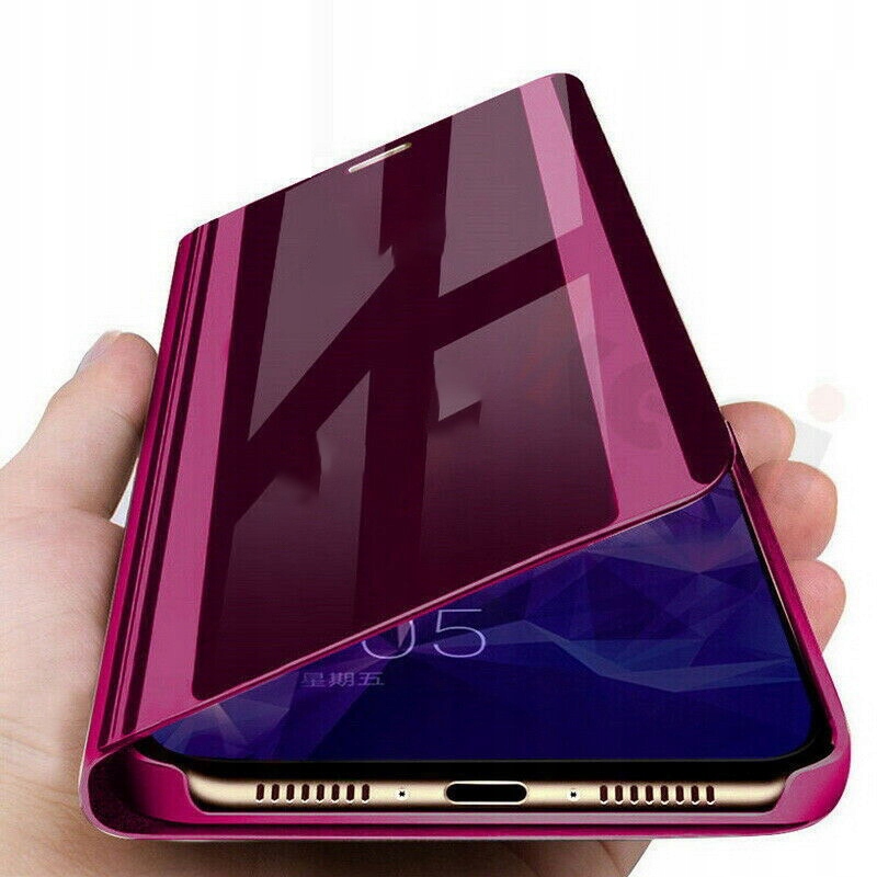 

Etui Clear View Mirror Do Samsung M31s Różowe
