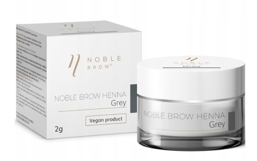 NOBLE LASHES Brow henna pudrowa do brwi GREY 2G