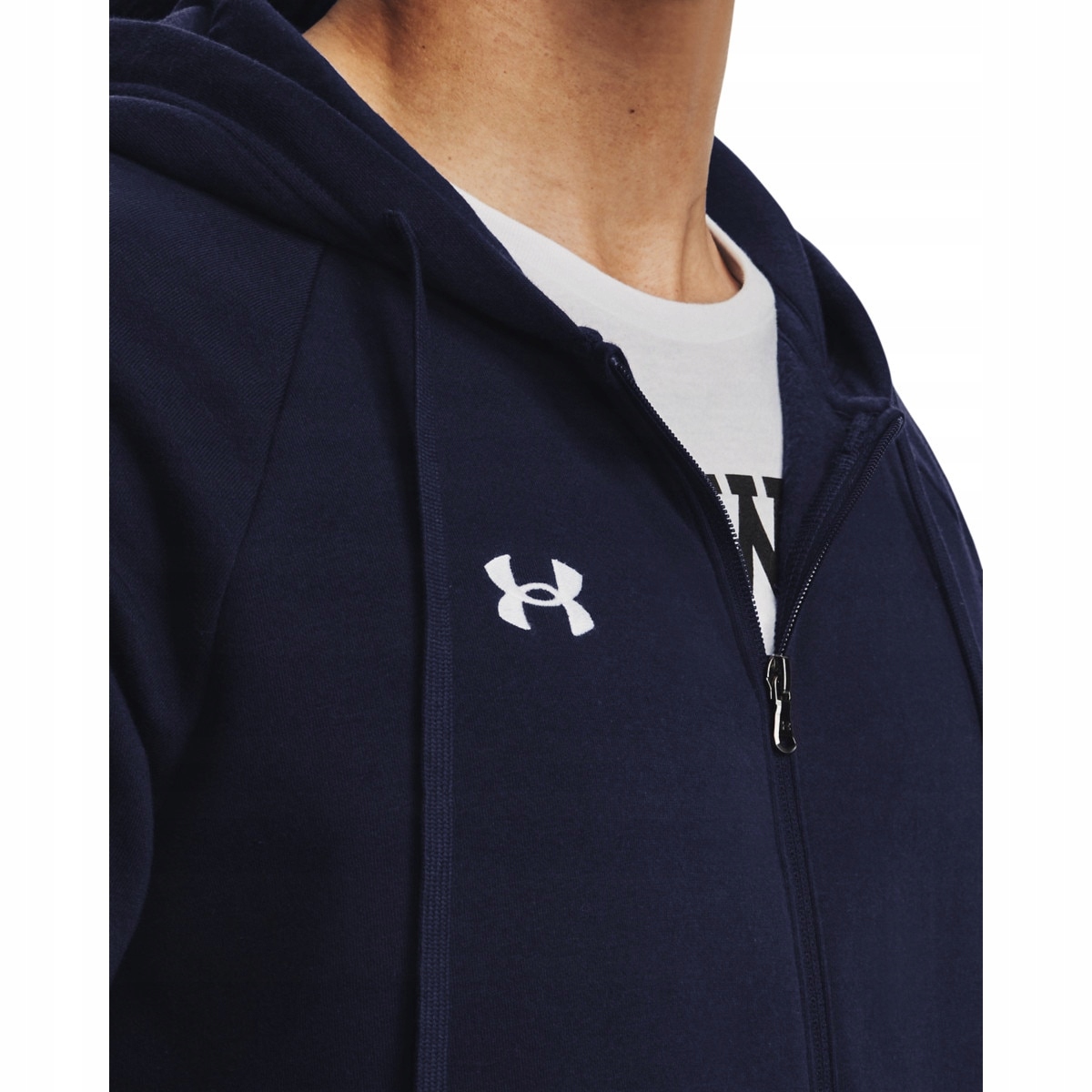 Under Armour bavlněná mikina pánská na zip Rival