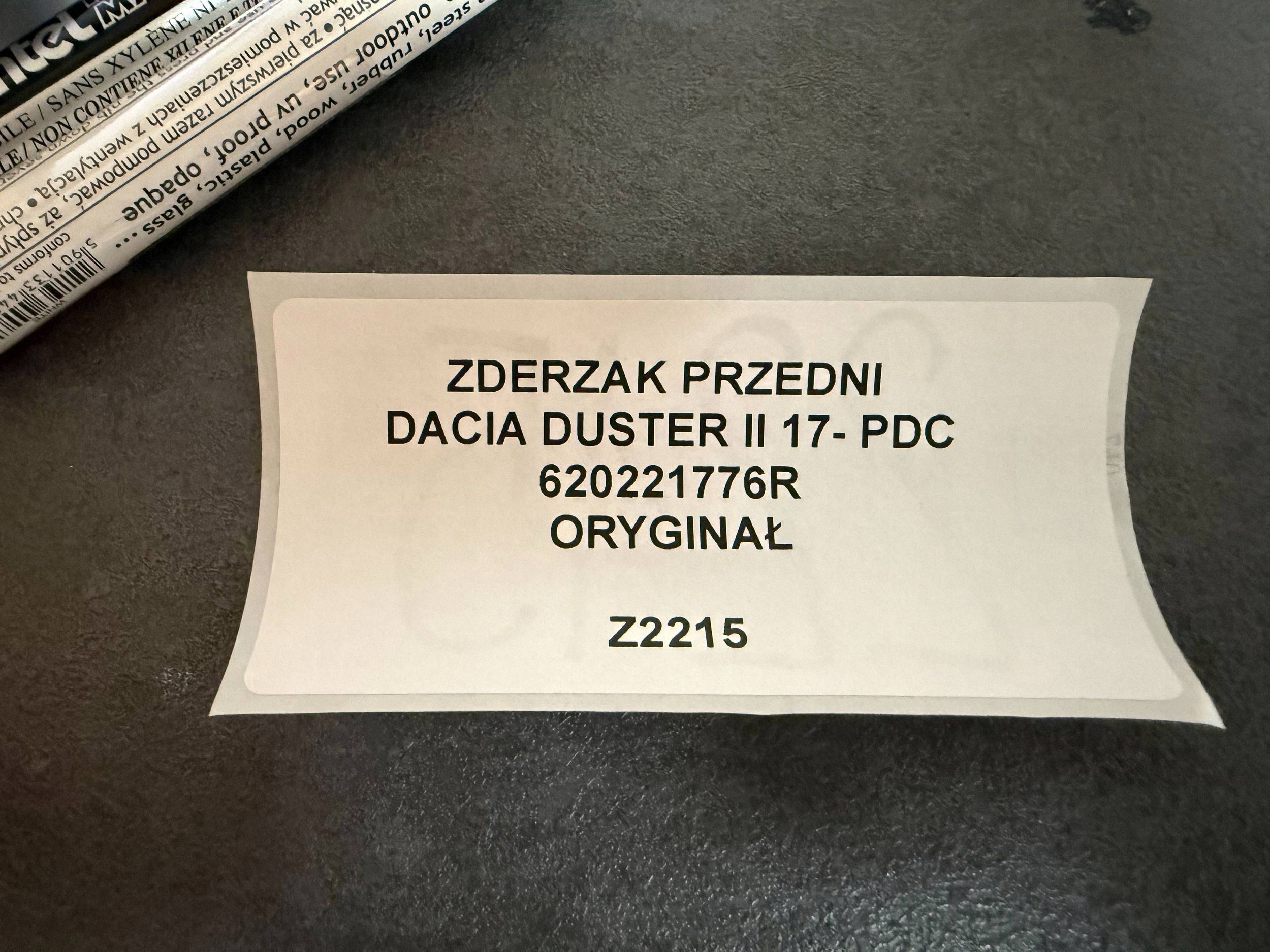 front bumper DACIA DUSTER II 17- PDC original 620221776R