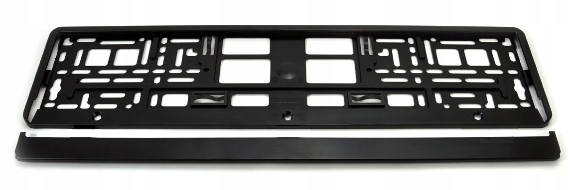 Ramka Tablicy Rejestracyjnej Czarna