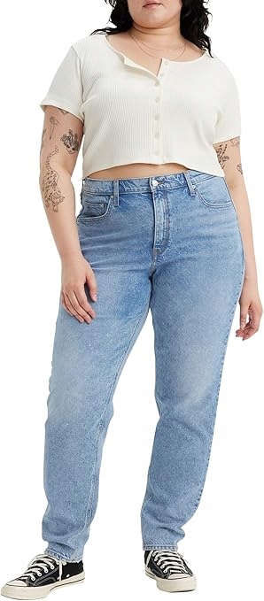 Dámské džíny Levi's Plus 80S Mom Jean Velikost 44/46 Eu