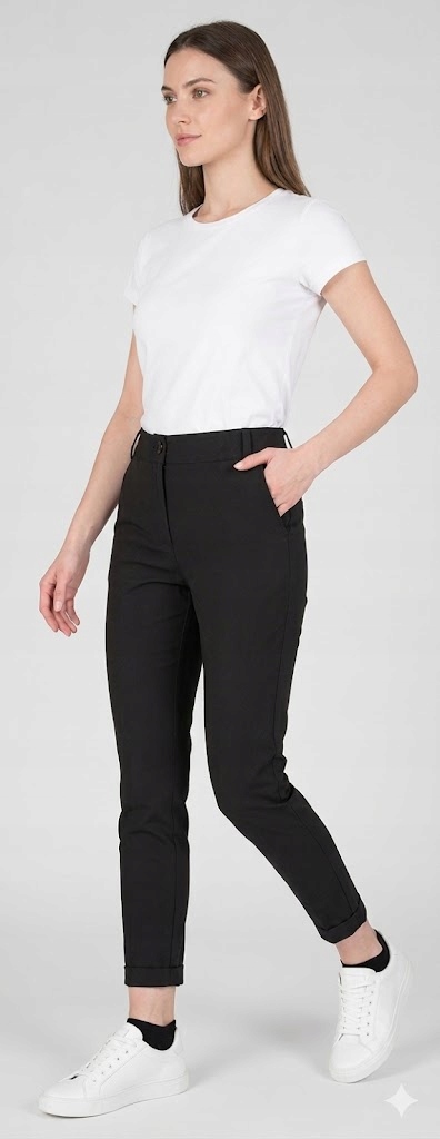 19V69 Italia Černé Kalhoty Se Záševky Na Zip XL 6FA