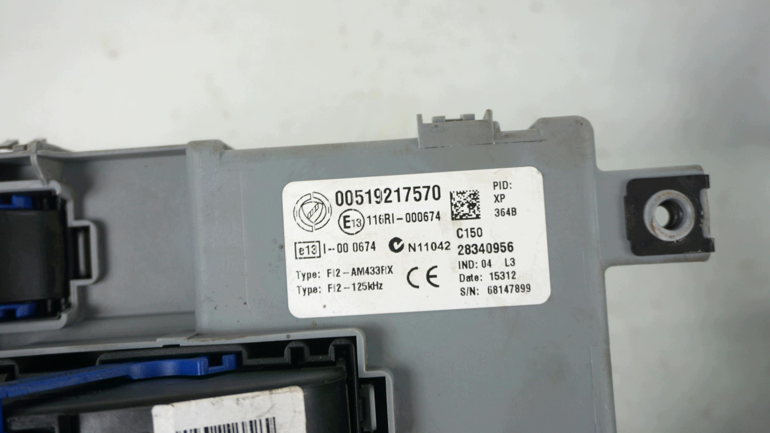 computer control unit of the engine FIAT DOBLO 2 II 1.3 JTD 51904073 MJD 8F3.D1