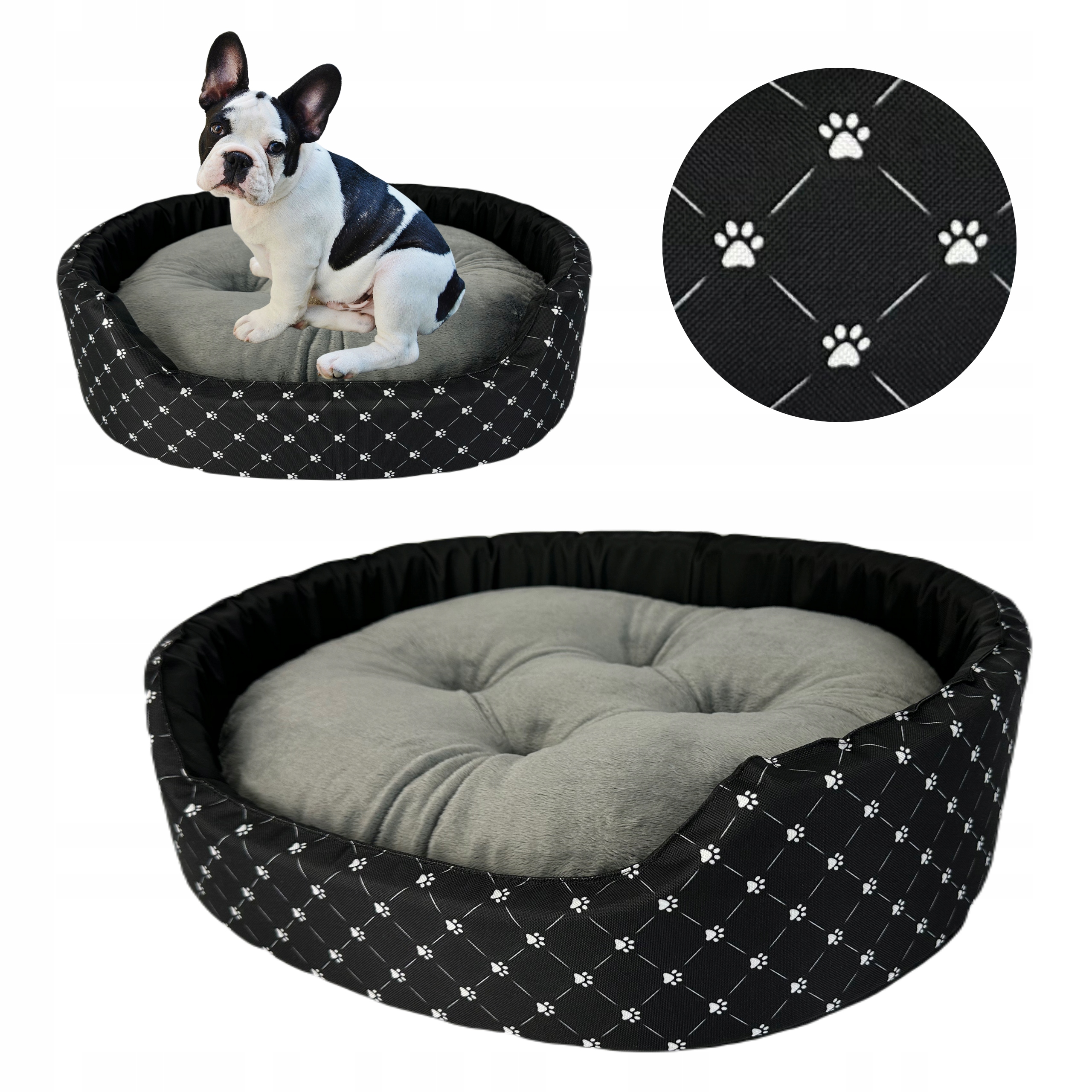 Levně Pelíšek Pro Psa Kočku Kotec Potah S polštářkem Voděodolné M 57x48 cm