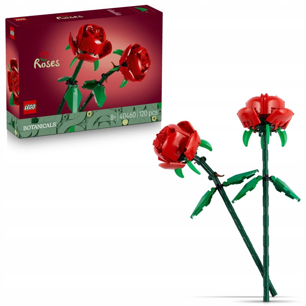 Lego Botanicals 40460 Róże Różyczki Kwiaty Kwiatki
