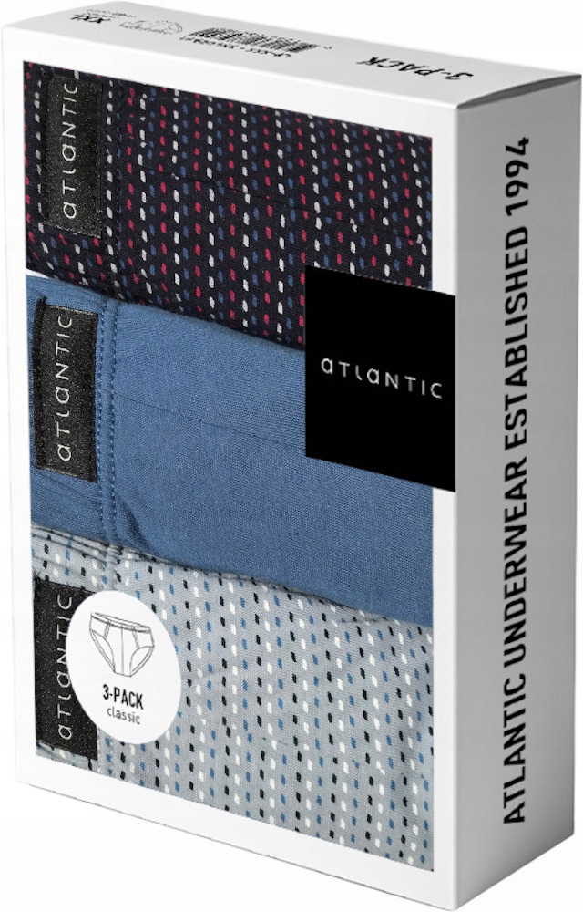 

Slipy Atlantic Męskie Majtki 3MP085 Classic 3PAK L