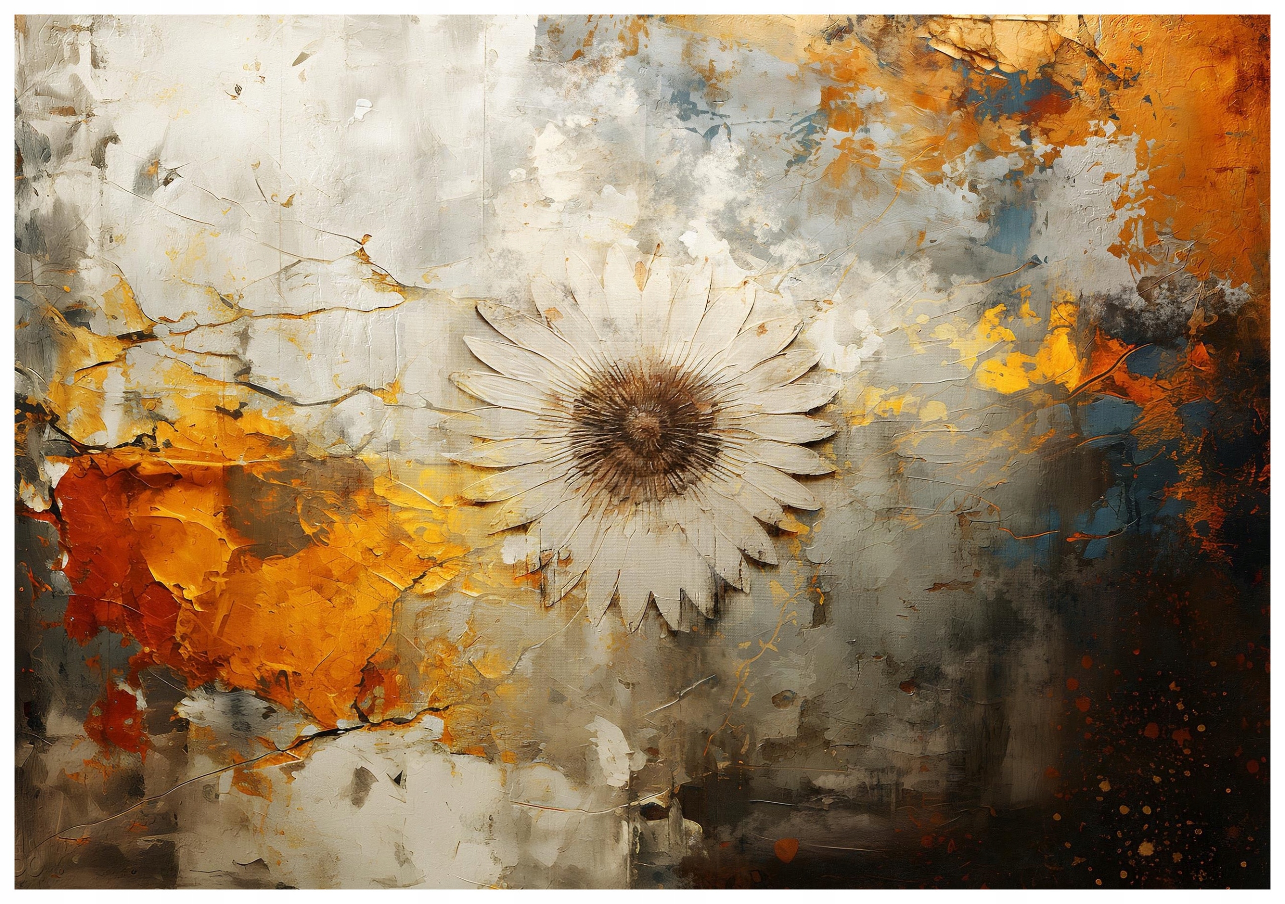 Fototapeta Biely kvet na Textúrovanom pozadí 400x280 pastelová lepidlo