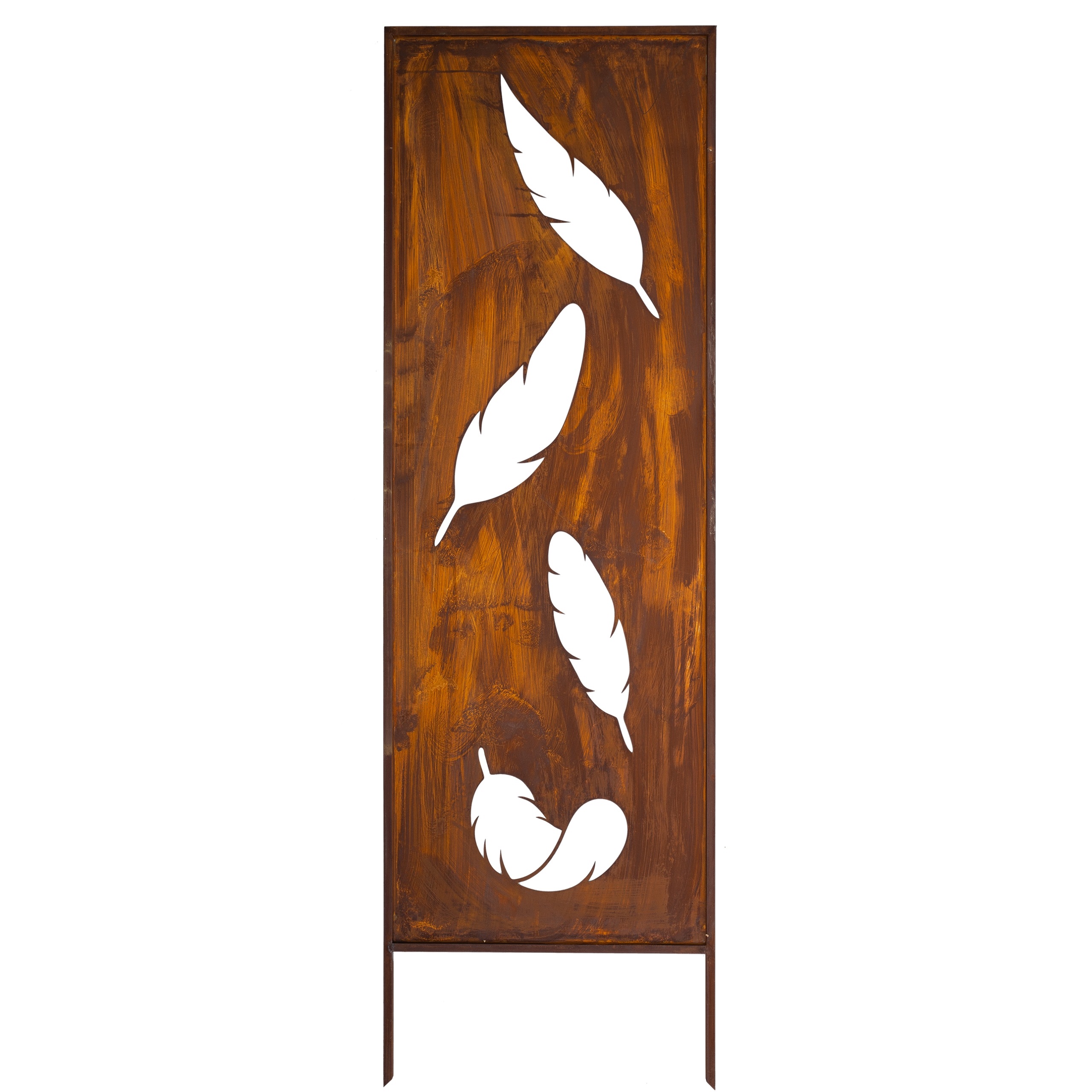Zahradní Panel Trávy Cnc 160 X 50 Rezavá Brána Paraván Corten Kryt Terasy