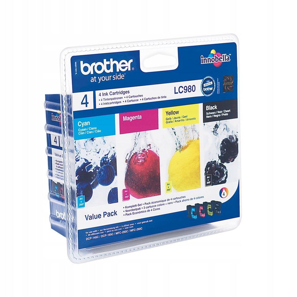 Brother inkoustová náplň LC-980 Valbp/ multipack/ Černá tři barvy