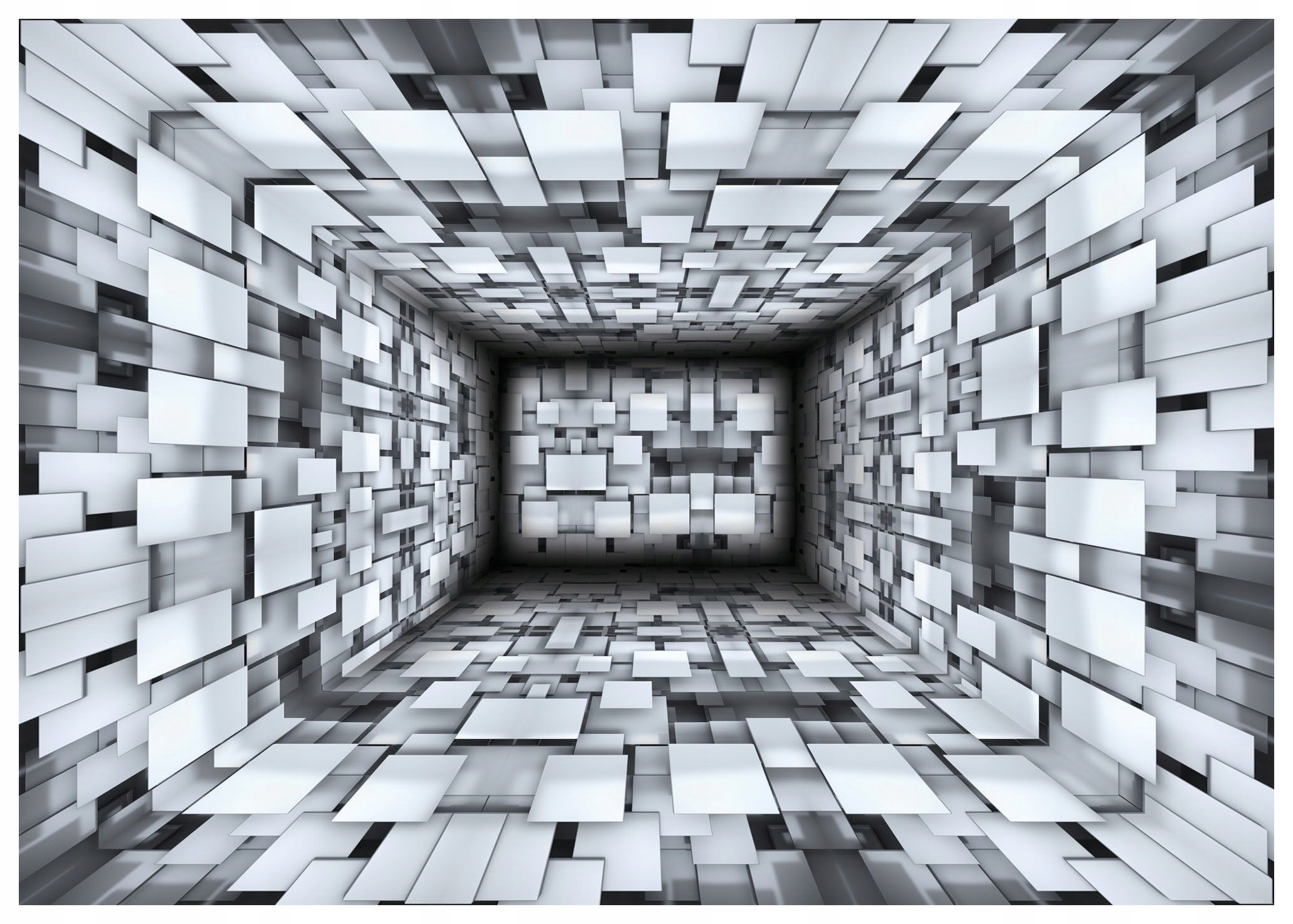 Fototapeta Bílá dlažba minimalismus loft studio vinylová 208x146 lepidlo