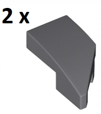 

Lego Dark Bluish Gray Klin 2x1x2/3 Lewy 29120 2szt