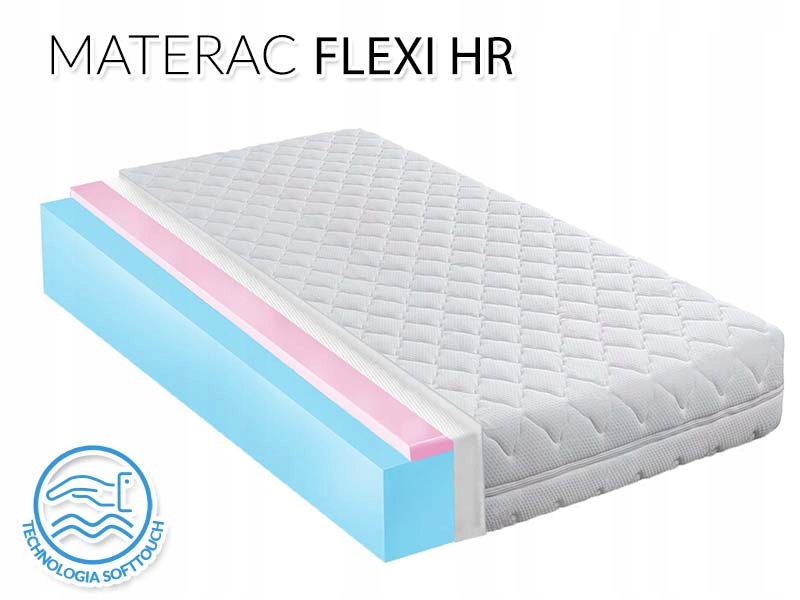 

80x160 materac dla dziecka elastyczny H1/H2 Hr