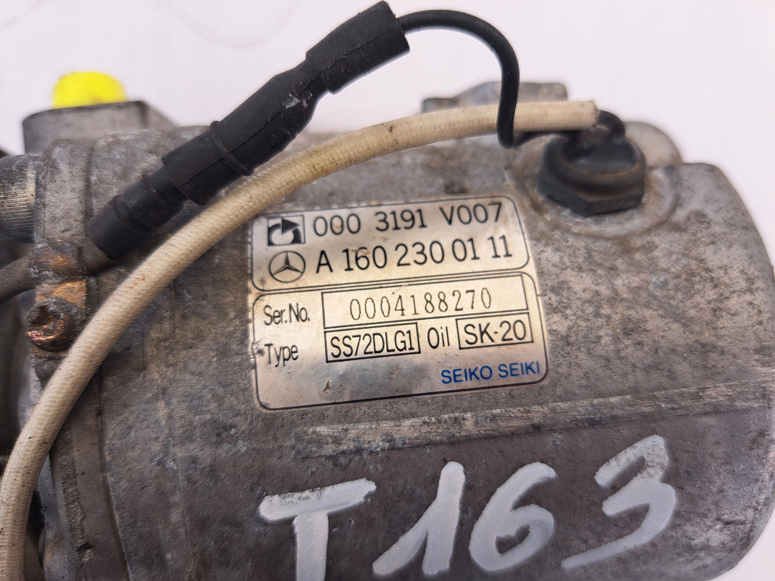 SMART FORTWO CITY-COUPE 0003191V007 compressor KLIM