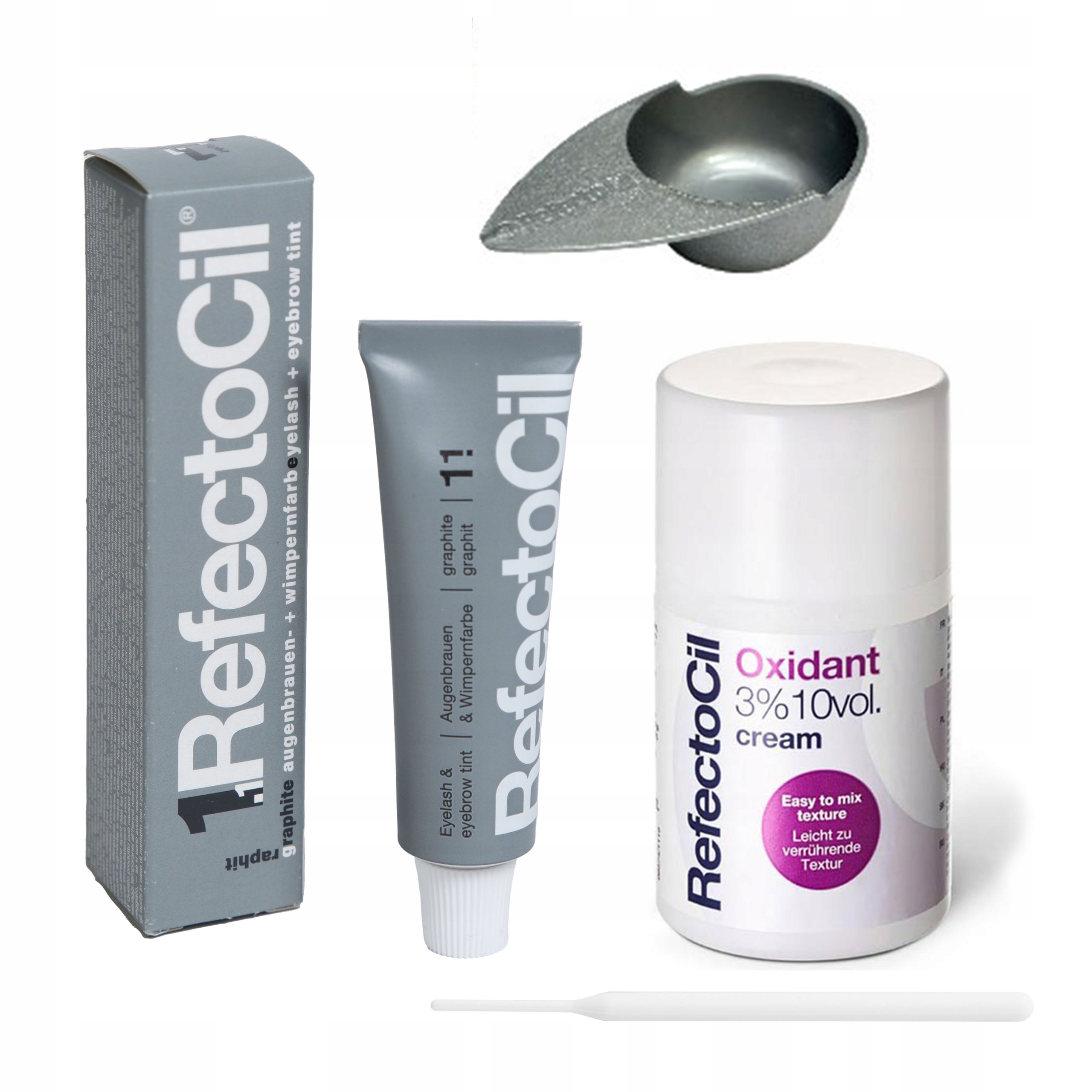 Grafitová henna na obočí a řasy Henna gelová RefectoCil 1.1 Sada na hennu