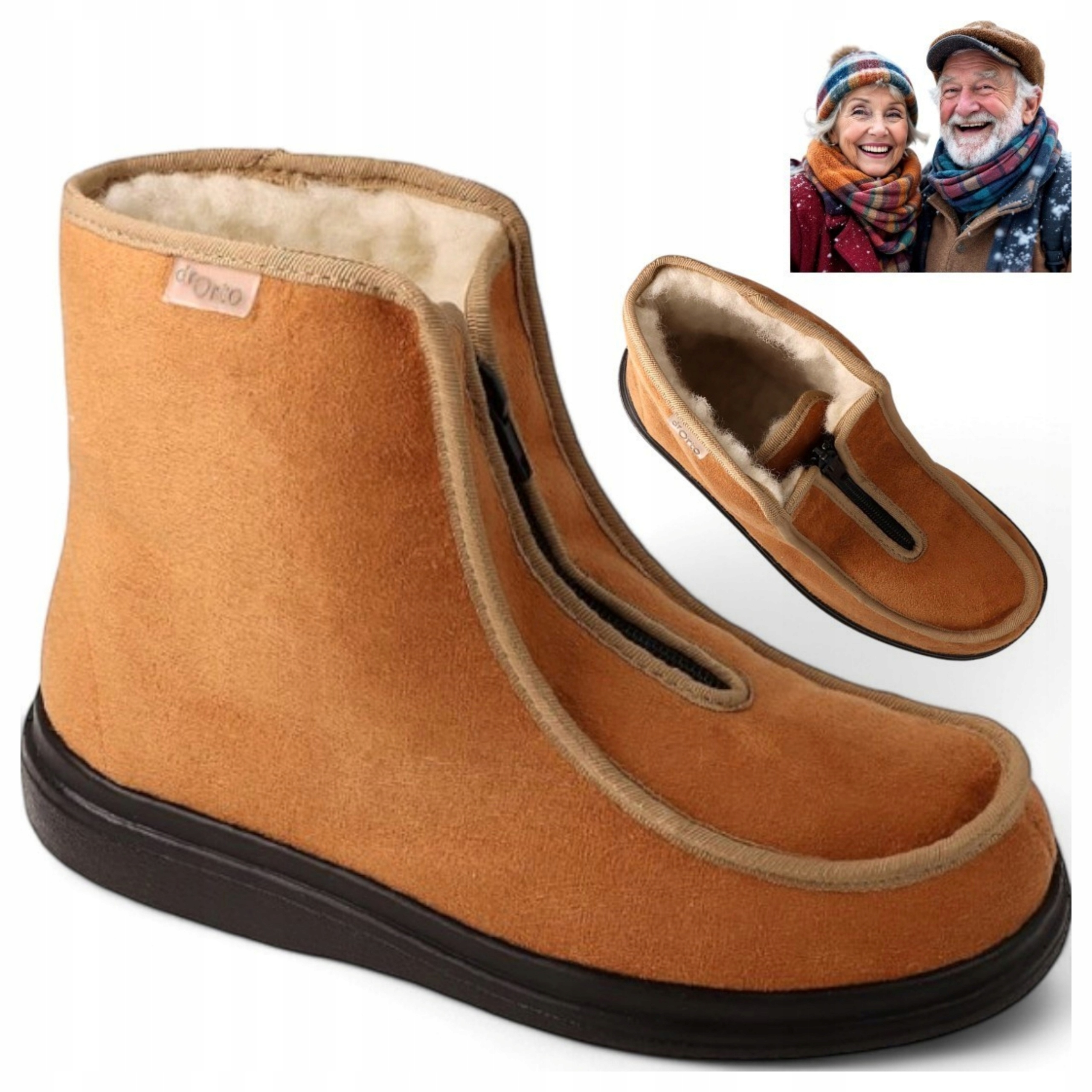 Zimní Dámské Kotníkové Boty zateplené vlnou 41 Boty Dr Orto Vysoké polobotky Béžové