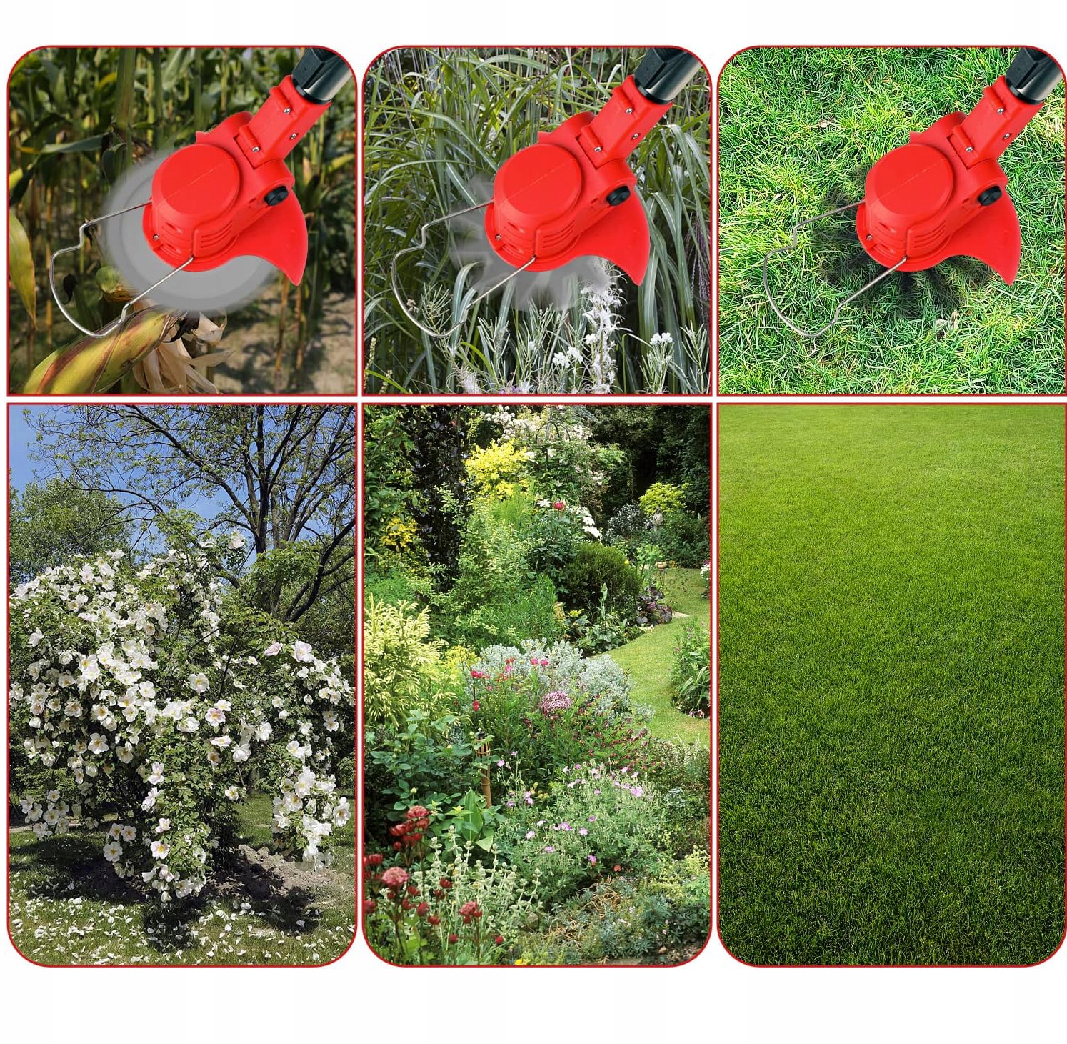 PODKASZARKA AKUMULATOROWA KOSA OGRODOWA WYKASZARKA DO TRAWY+2 BATERIA Waga narzędzia 2.49 kg