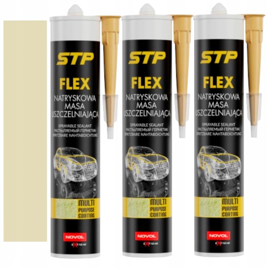 NOVOL STP FLEX NATRYSKOWA MASA 3x 290ml BEŻOWA