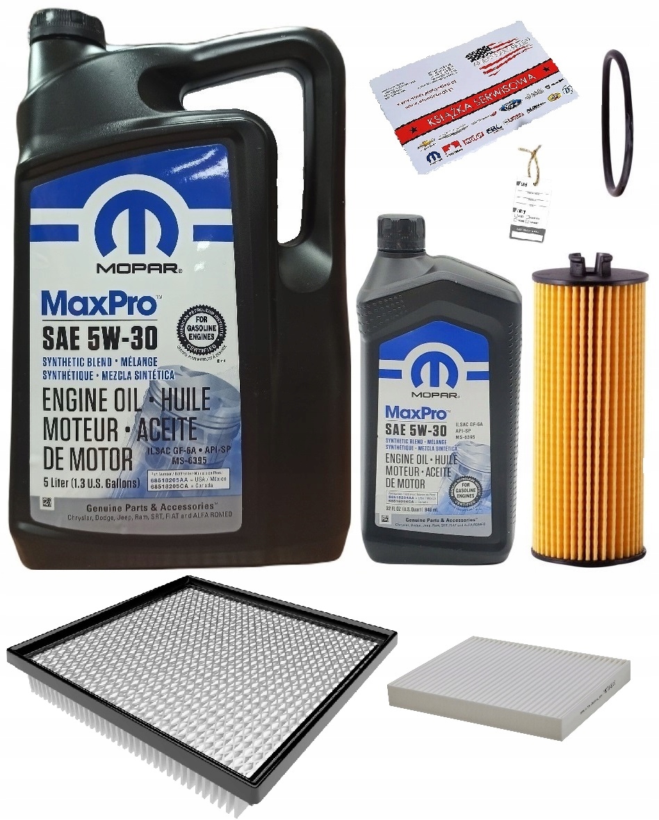 MOPAR 5W30 + FILTRY DODGE AVENGER 3,6 11-12