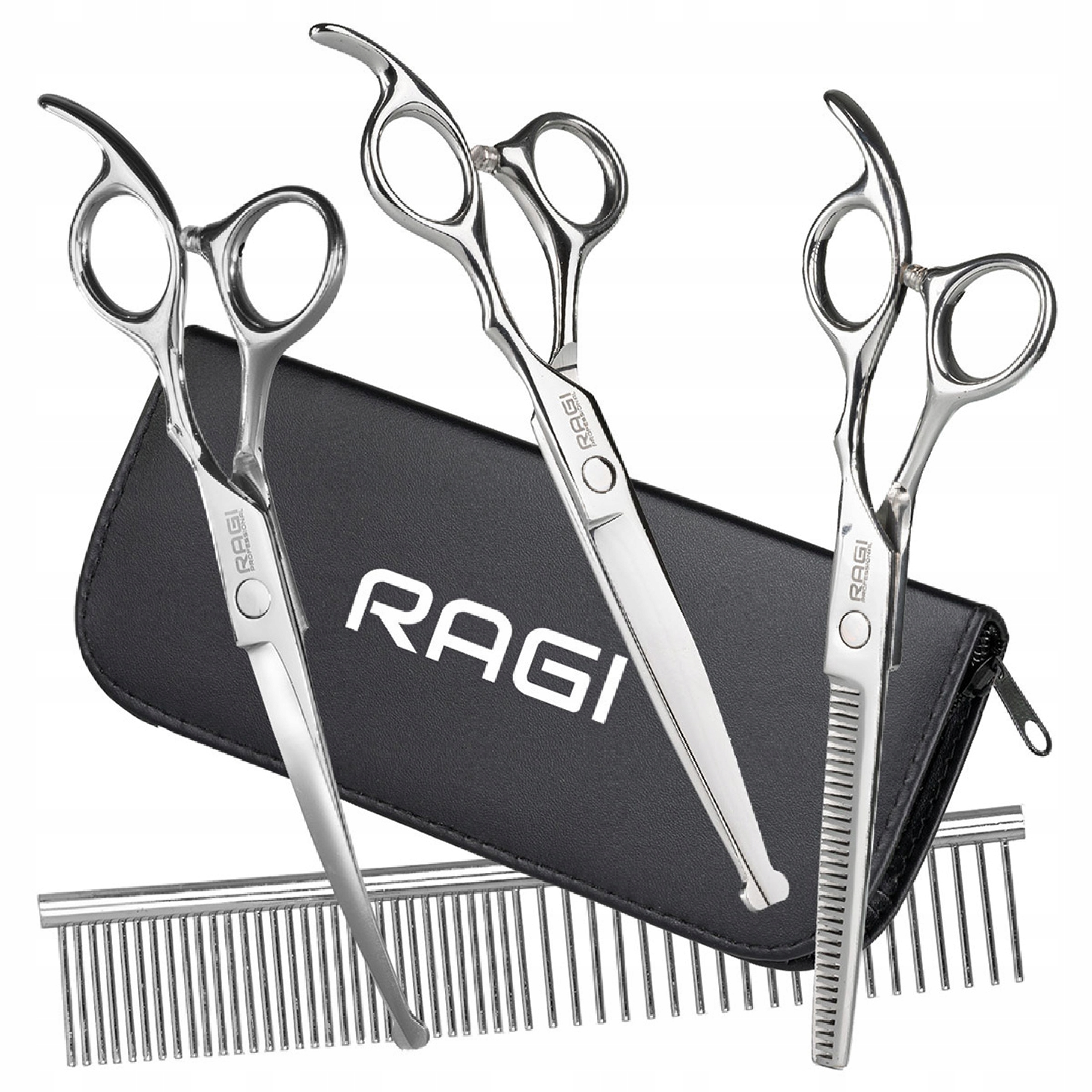 Nůžky Na Stříhání Psů Hřeben Kadeřník Psa Sada na stříhání V Pouzdru