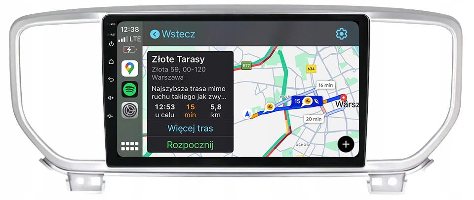 Kia Sportage Rádio Android Carplay Navigace Mapy 8GB/128GB Dsp