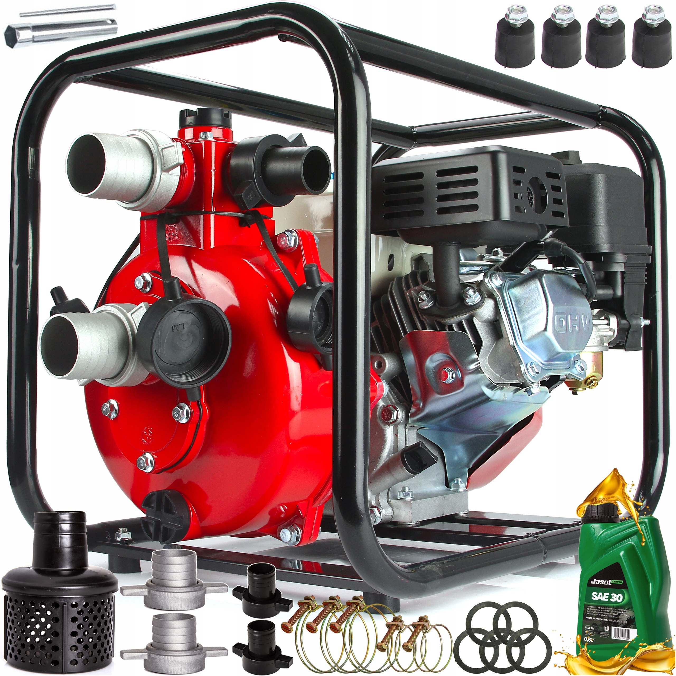 Motopompa Pompa Spalinowa ciśnieniowa 2 1,5 Cale 7KM Mocna Solidna 6,5BAR