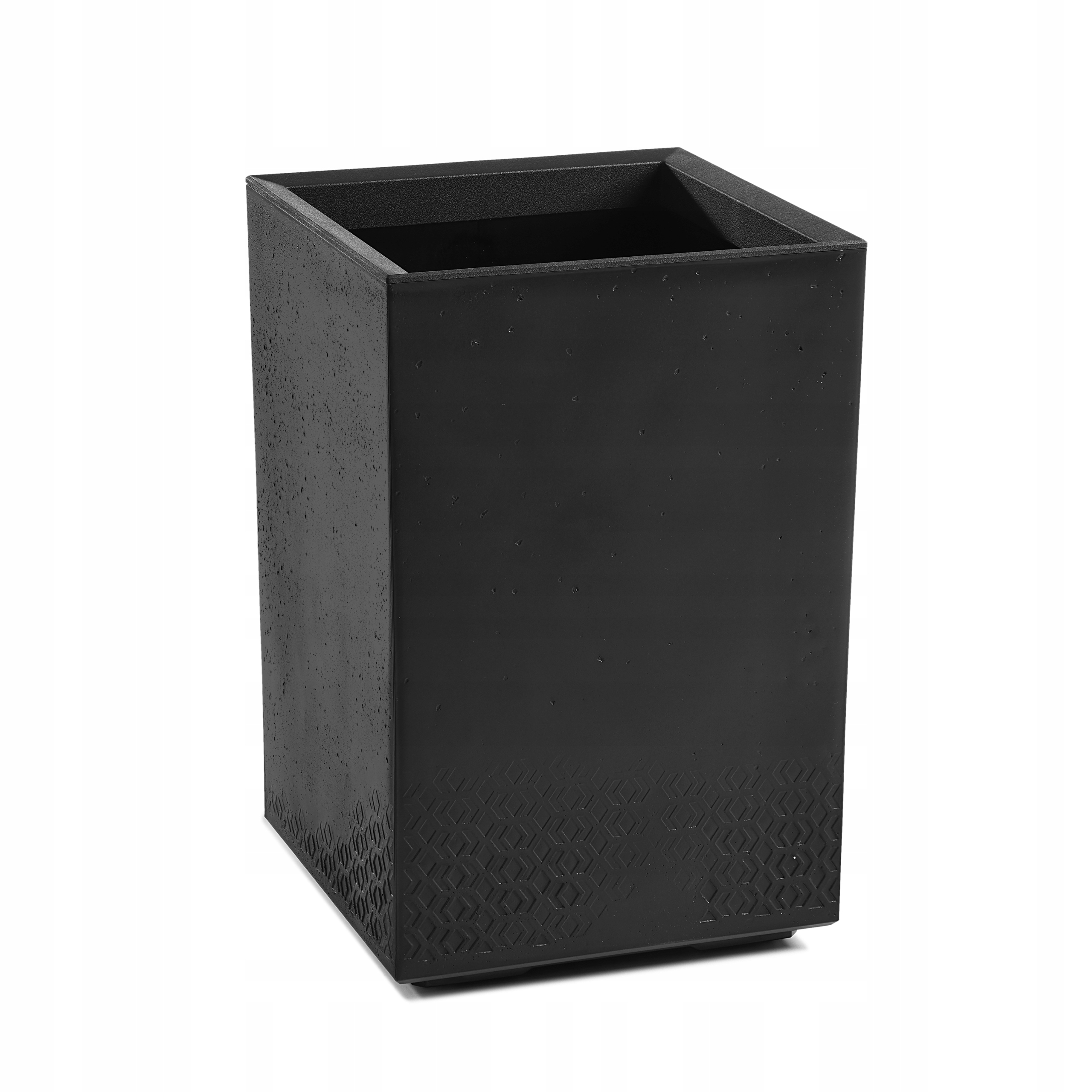 Kwietnik na kółkach Karo Wysoki 40X40x60cm eco recycled kol. Czarny