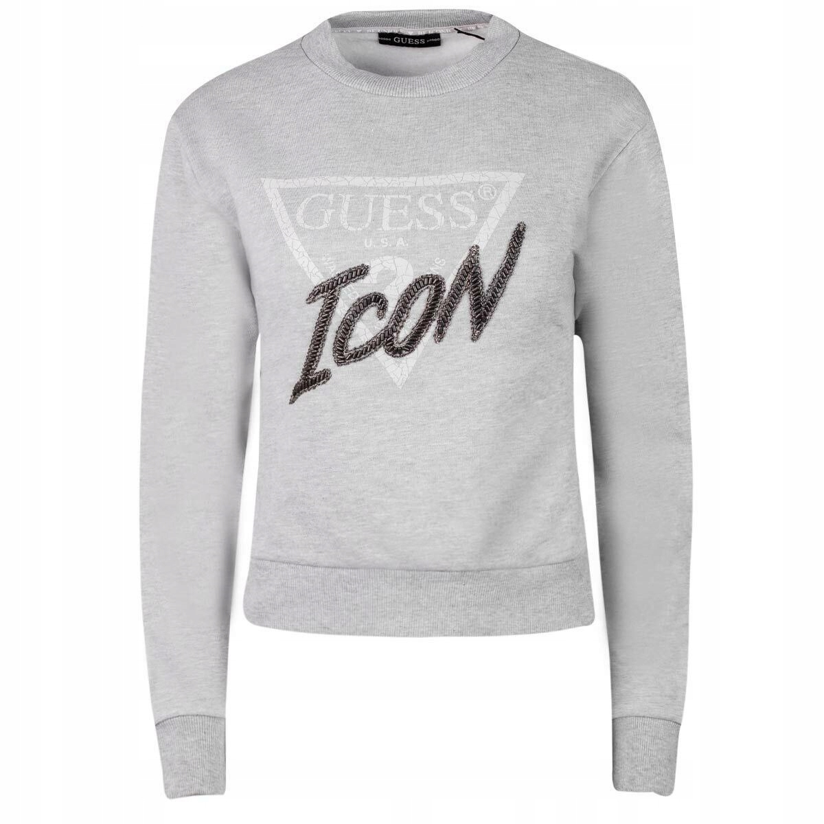 GUESS DAMSKA BLUZA BEZ KAPTURA SZARA R. S