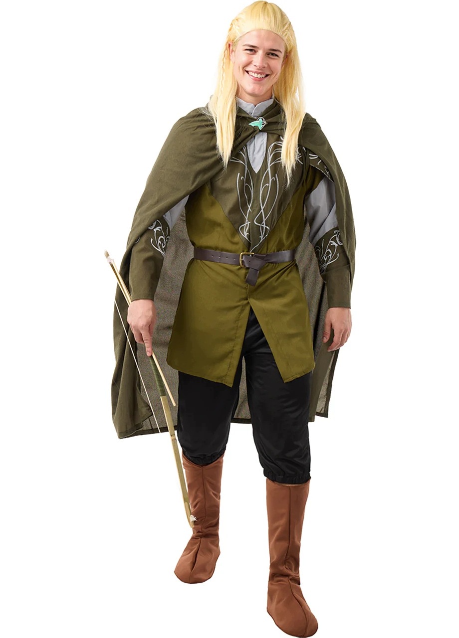 Kostým Legolas Pán prstenů Elf Lukostřelec Hobit Převlek L
