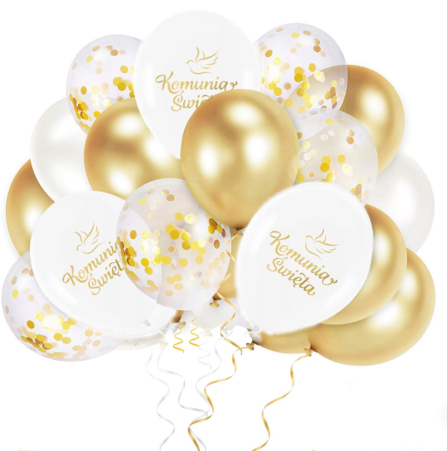 

Balony Komunijne Na Komunię Glossy 20szt