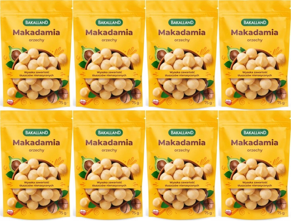 Bakalland Orzechy makadamia 75 g x8