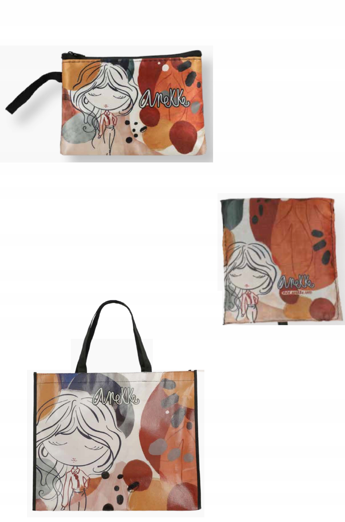 Anekke Alma Zestaw Prezentowy Torba Siatka na zakupy Kosmetyczka