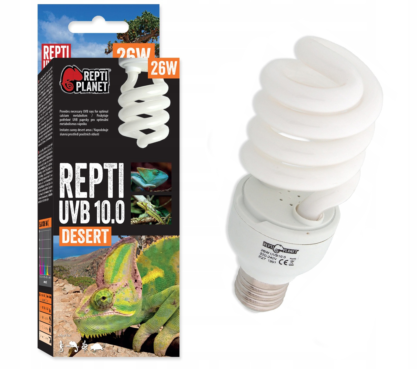

Repti Planet Repti 10.0 26W Żarówka Uvb Terrarium