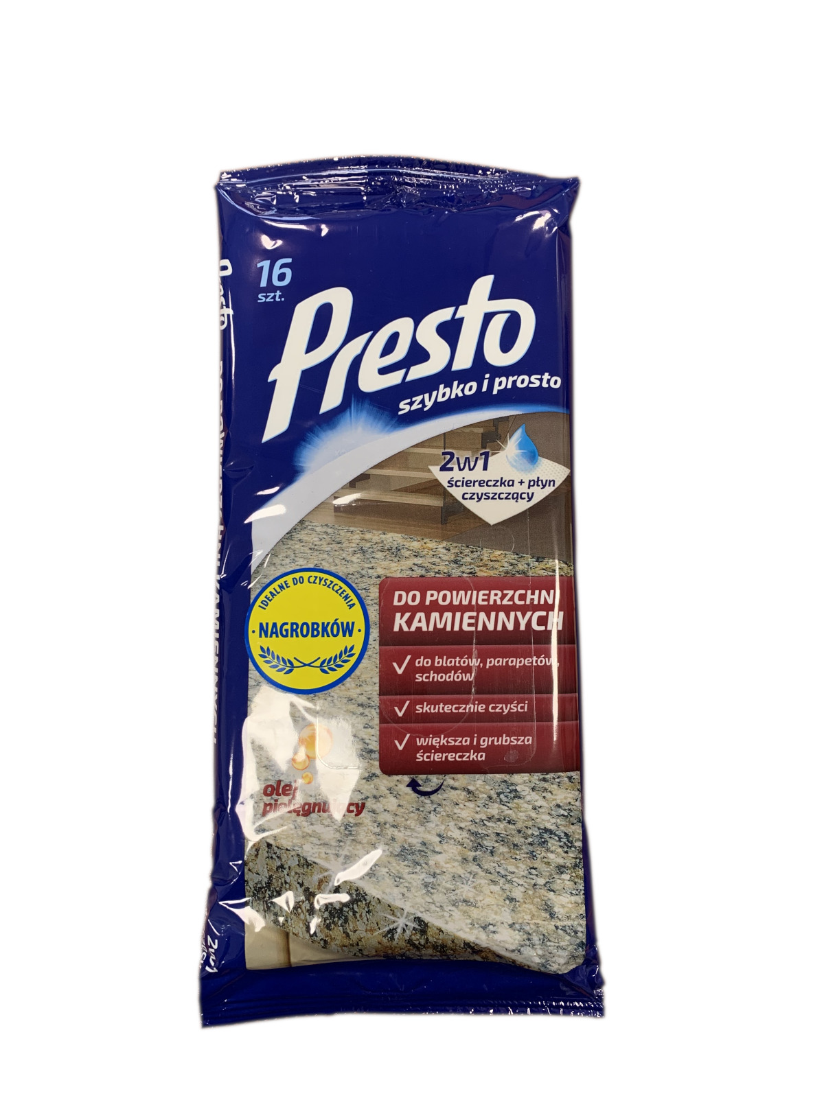 

Presto chusteczki do powierzchni kamiennych groby