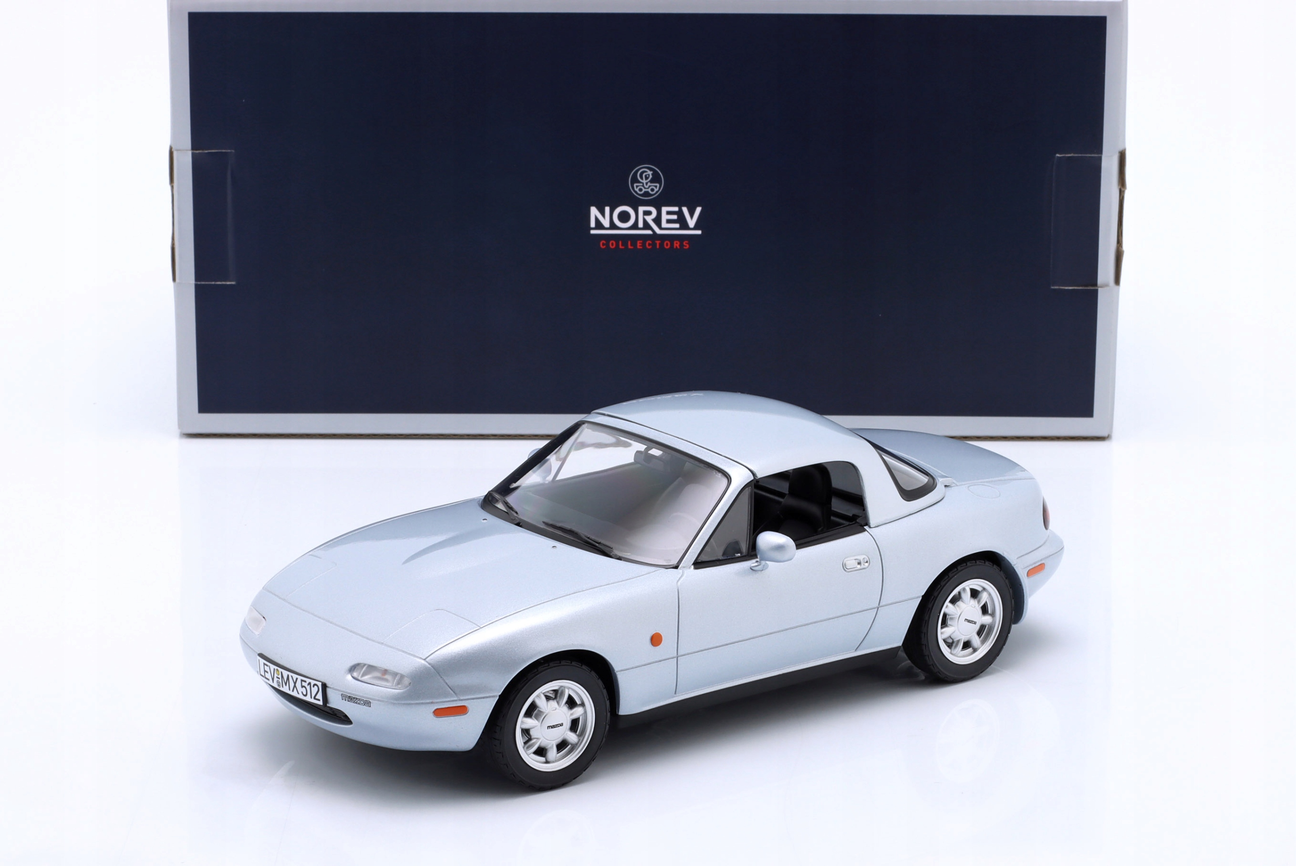 Norev Mazda MX-5 Roadster 1989 Stříbrná 1:18