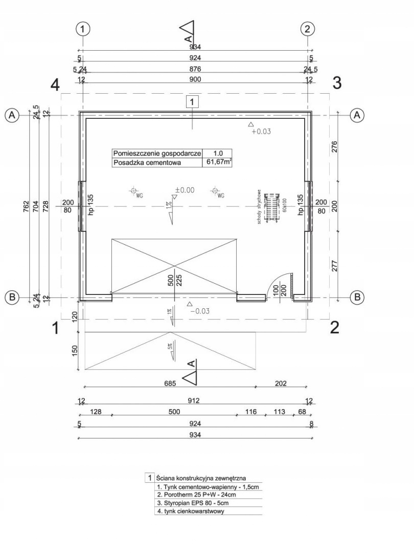 PROJEKT BUDYNKU GOSPODARCZEGO GO22 Kod producenta GO22