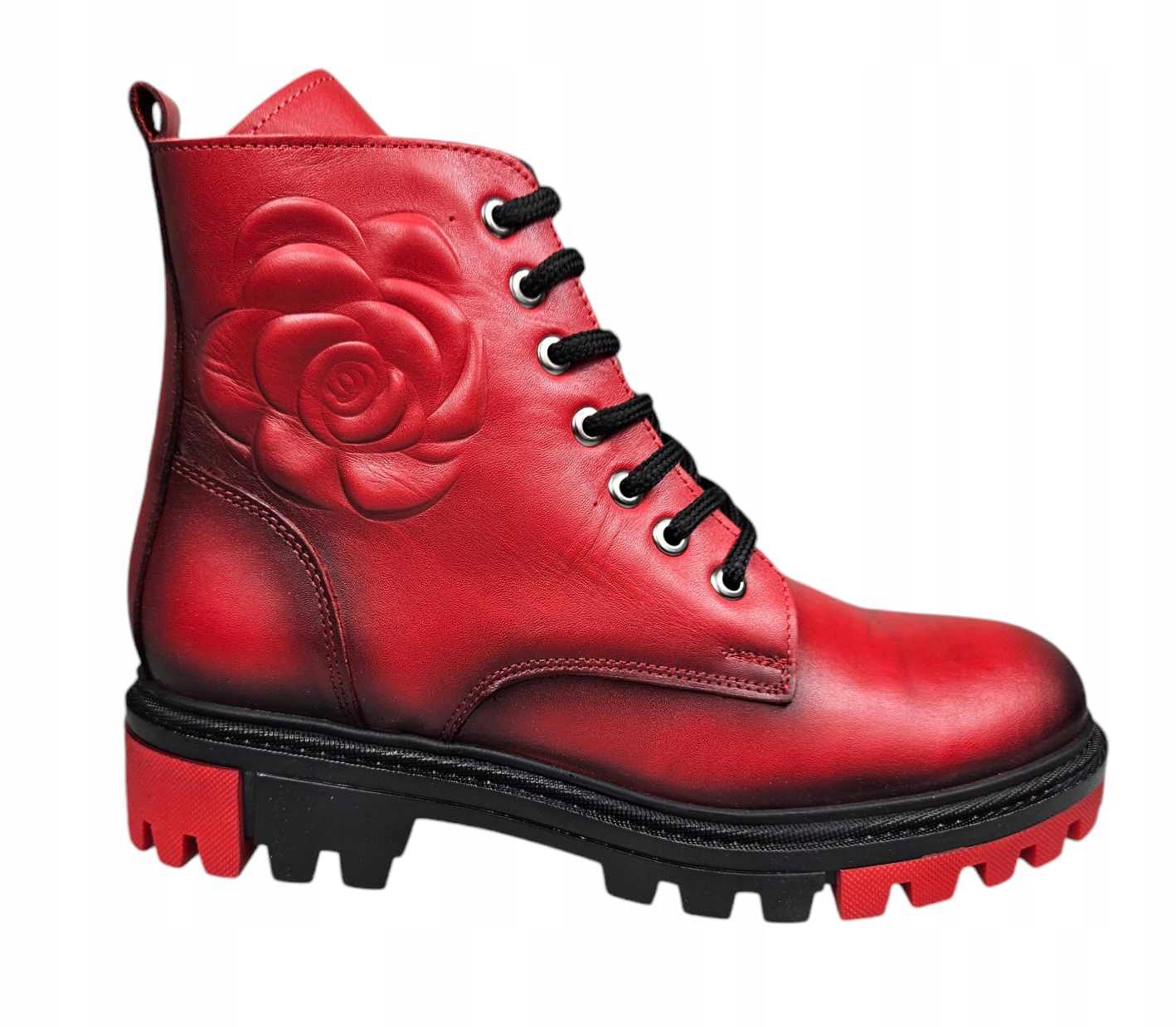 Artiker Kotníkové Boty Červené 53C0796 vel.36