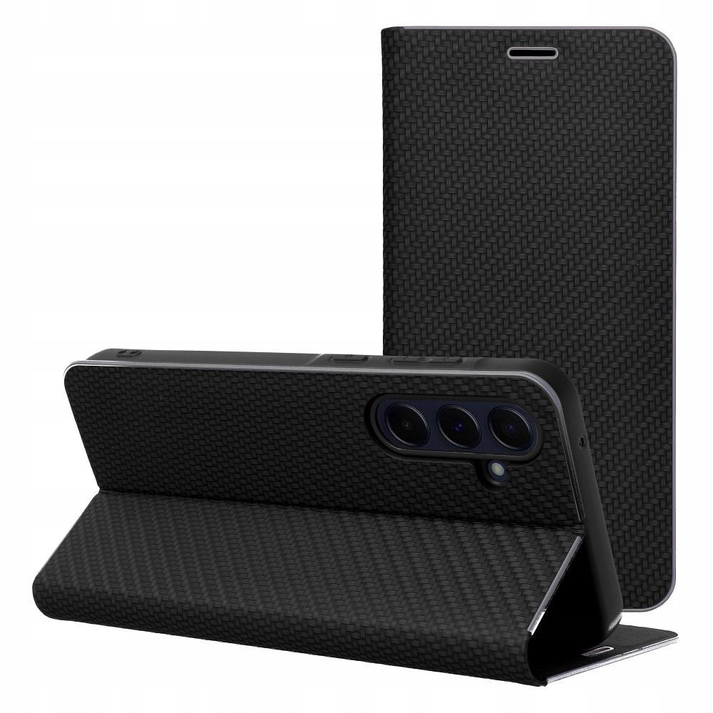 Oem Etui z klapką na Xiaomi Redmi Note 14 5G Luna Book Carbon czarne