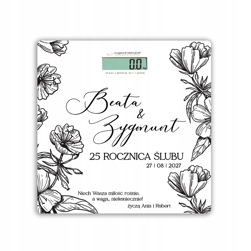 Waga Łazienkowa dla Pary na Rocznicę Ślubu-Zdjęcie-0