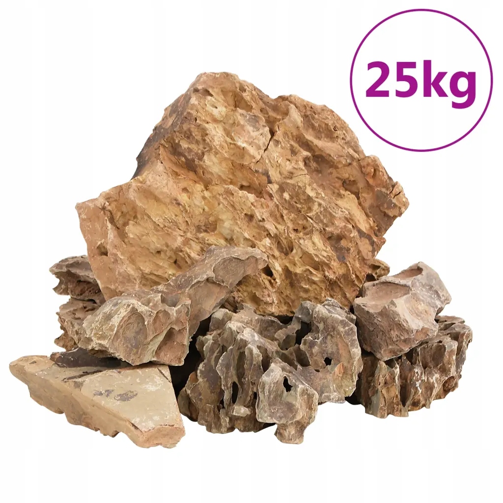 Dragonstone kameny, 25 kg, hnědé, 5-30 cm
