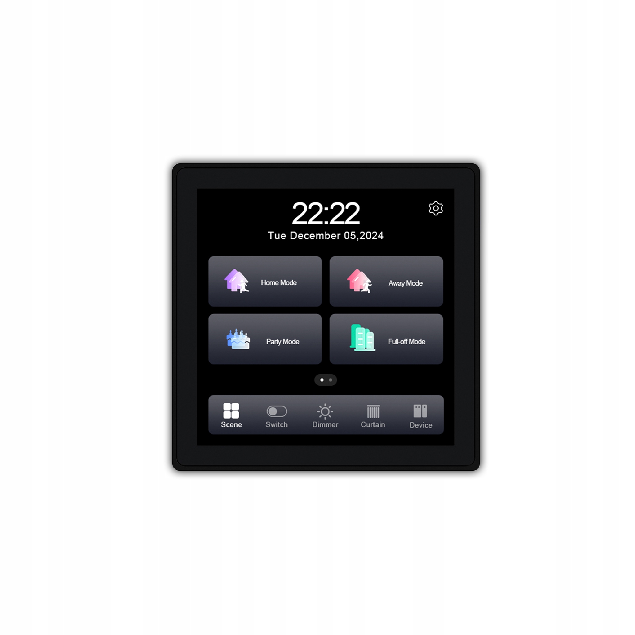 Nástenný panel Zigbee Tuya trojitý spínač ovládača svetla a závesov