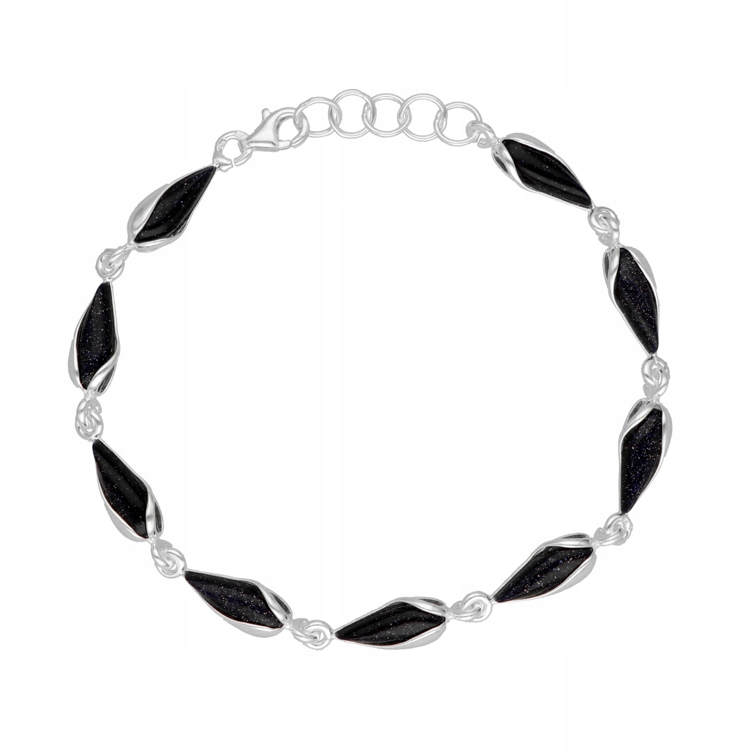 Náramek slza s Káhirskou nocí stříbro