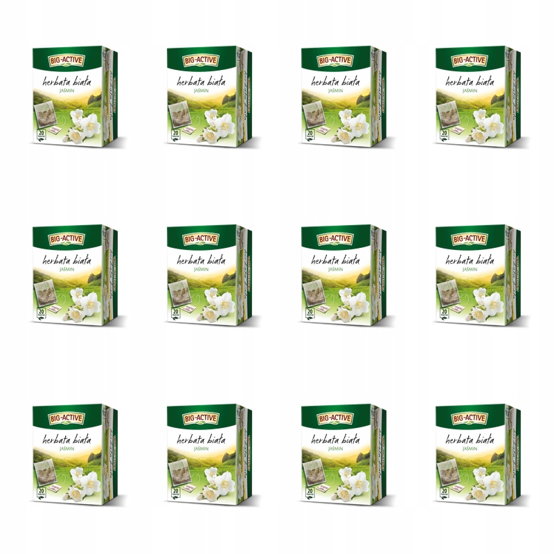 Big-Active Čaj s jasmínem (20 sáčků x 1,5 g) 30 g X12