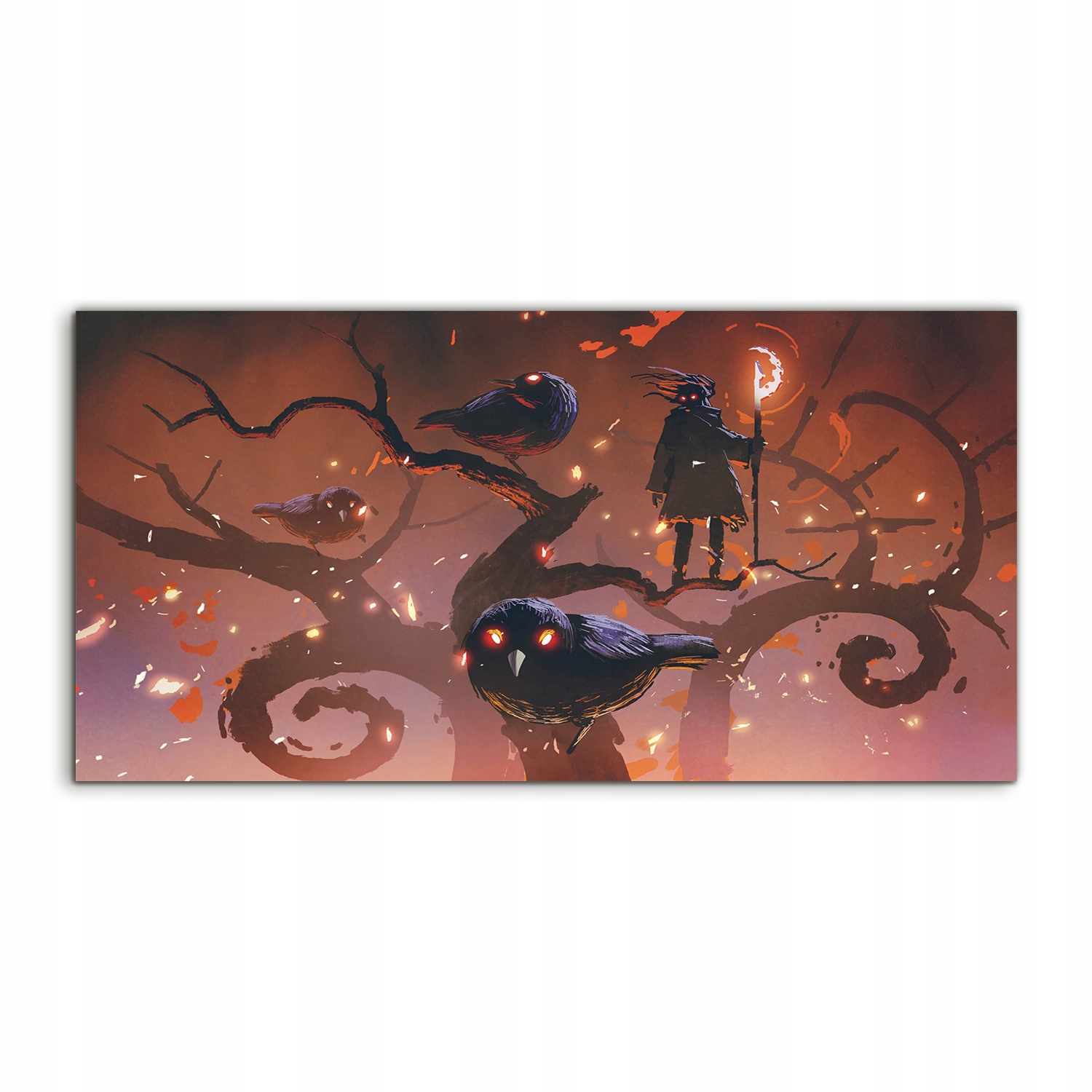 

Fotoobraz 140x70 ścienny Czarodziej Ptaki Drzewa